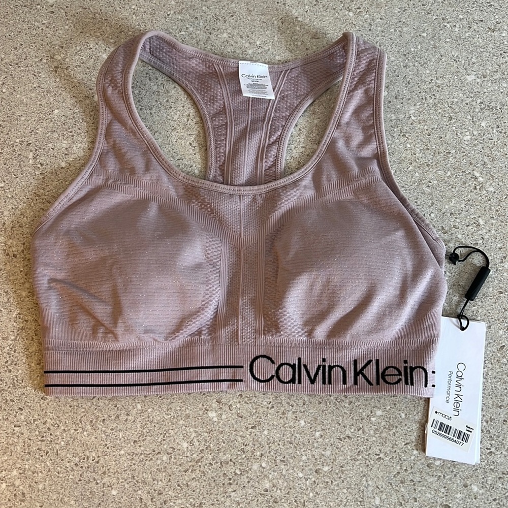 Calvin Klein NWT Pink Sports Bra